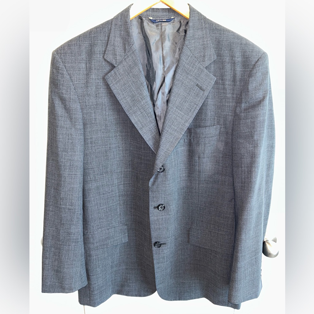 Brooks Brothers Brookscool Wool Blend, Lightweight Grey Men’s Sport Coat- Sz 41r